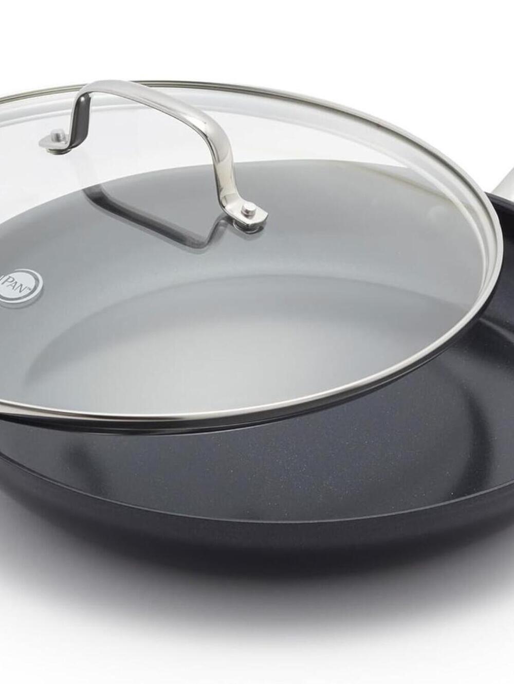 GreenPan Chatham 12" Covered Frypan Black Midnight Hard  Model # CC002671-001